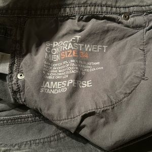 James Perse Five 5 Pocket Twill Pants 34 x 30 Grey